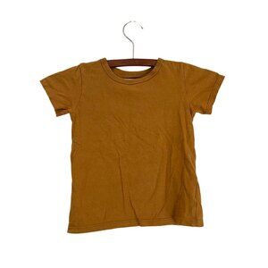 Mini Mioche Baby Boys Tan Sustainable Cotton Short Sleeve Tshirt Size 3/4Y